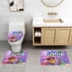 thumbnail image 2 of Mia y Codie Juego de 3 alfombras de baño de coral fleece: tapete de baño + alfombra de inodoro en forma de U + funda de tapa de inodoro en forma de O, 2 of 6