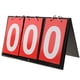 thumbnail image 2 of Flipper De Marcador De Mesa Portátil 3 Digitales Para Baloncesto Fútbol Rojo, 2 of 5