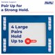 thumbnail image 4 of Colgadores de Cuadros MaxGrip 24 Pares con Soporte de 7 kg, 4 of 9