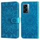thumbnail image 1 of Funda tipo cartera FOXDOCK para Realme Narzo 50 5G , diseño girasol en relieve, cuero PU, cierre magnético, soporte y tarjetero, 1 of 5