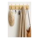 thumbnail image 4 of Juego 2 Percheros De Madera Con 5 Ganchos De Pared 50cm Colgador De Ropa Rustico, 4 of 4
