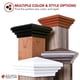 thumbnail image 5 of Remate para poste ATLANTA POST CAPS 4x4 negro estilo pirámide para exterior, 5 of 9