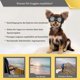 thumbnail image 5 of Gafas para perros pequeños, protección UV, correa de goma ajustable, resistentes al viento, para moto, color negro, 5 of 5