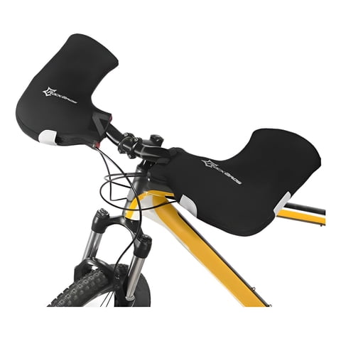 Genérica - Cubrepuño Manoplas Manillar De Moto Y Bicicleta Neopreno Negro Talla Única