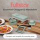 thumbnail image 2 of Cortador de alimentos Fullstar 8 en 1 - Herramienta de cocina verde, 2 of 9