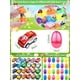 thumbnail image 2 of Carritos De Retroceso En Huevos De Pascua 24 Piezas Para Niños, 2 of 5