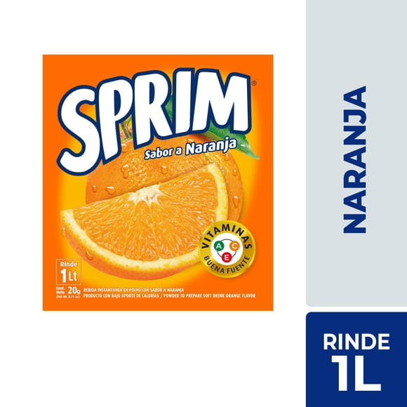 Jugo En Polvo Sabor Naranja Sobre, 20 g