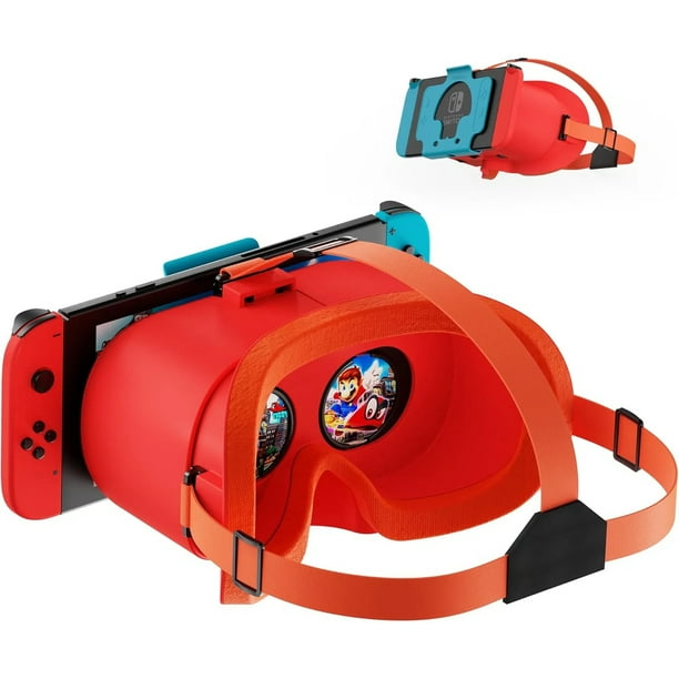 Auriculares VR para Nintendo Switch y Switch OLED, con lentes HD ajustables, cómoda correa para la cabeza, Labo VR Kit Gafas 3D para Switch Accesorios