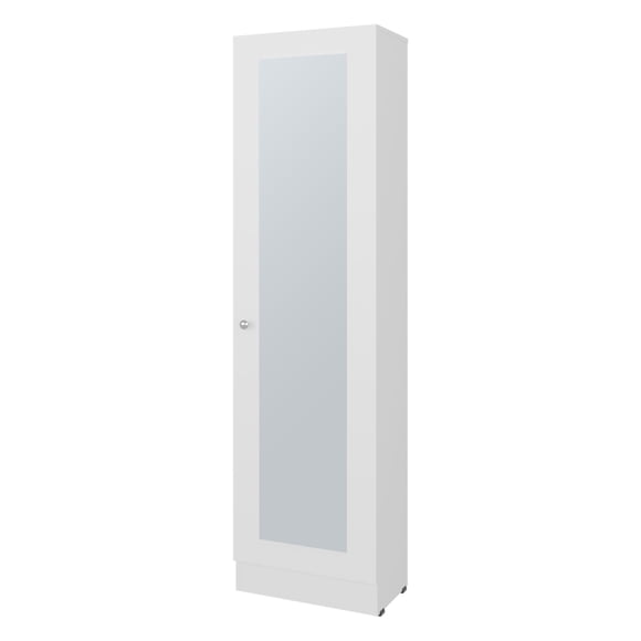Closet 1 Puerta Con Espejo 180,1X49,1X30,2 Cm Blanco