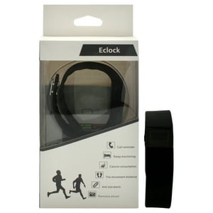 Pulsera De Silicona Deportiva Para La Salud Ek-H6 - Negra De Eclock Para Unisex - 1 Pulsera