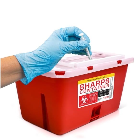 Contenedor para objetos punzantes BioBox Large de 3,8 L para uso doméstico y de laboratorio
