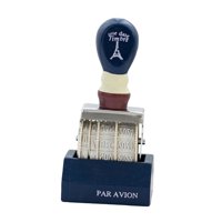 Bothyi - Sello De Fecha Con Rodillo, Sello De Oficina De Estilo Vintage Para Manualidades, Álbum Para Hacer Tarjetas, Color Azul