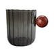 thumbnail image 2 of Taza De Cristal Para Café Y Leche Con Mango De Madera Antiescaldaduras Para Hotel, Oficina, Camping, Negro Claro, 2 of 3
