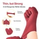 thumbnail image 3 of Guantes desechables de nitrilo SwiftGrip, pequeños, 100 quilates, color burdeos, 3 of 9