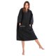 thumbnail image 3 of Poncho De Playa De Manga Larga Super Cozy Quick Toalla De Playa Surf Swim Negro, 3 of 5