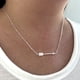 thumbnail image 2 of Collar Flecha Plata Fina Ley 925 45cm Para Mujer, 2 of 3