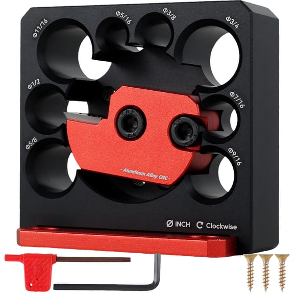 Kit de plantillas para hacer tacos NEMTMCUA con 6 insertos de carburo y 8 orificios
