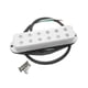 thumbnail image 4 of Pastilla de guitarra, bobina única, rieles dobles, accesorio de pastilla, pieza de guitarra eléctrica de Metal, repuesto para práctica y actuación en Blanco, 4 of 5