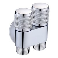 Bothyi - Válvula Divisora De Agua Divisora De Salida De Válvula De Control Doble 1 En Dos Salidas Para Inodoro Plateado