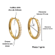 thumbnail image 2 of Argollas Aura Shine 10mm Titanio Astm F136 Chapado Dorado, 2 of 3