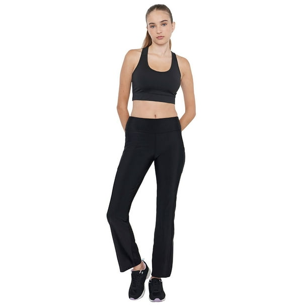 Calza Mujer Deportiva Recta 2 Negro Corona