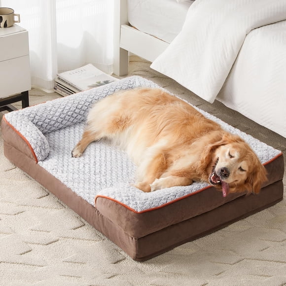 Cama para Perro Ortopédica LEXTRO de Espuma con Diseño de Panal para Perros Extra Grandes