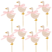 Adornos Para Magdalenas Raoformi Silly Goose Pink Gingham X8