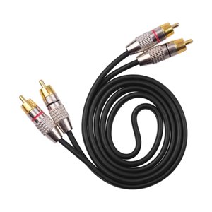 Bothyi - Cable Audio Estéreo 2Rca A 2Rca Multiusos Para Subwoofer Home Audio 1M
