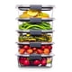 thumbnail image 1 of Contenedores de almacenamiento de alimentos Rubbermaid Brilliance 3.2 L, juego de 5, 1 of 7