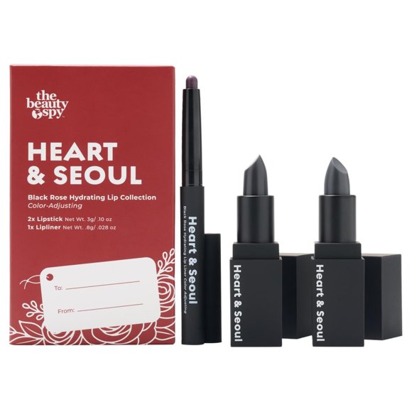 Labial The Beauty Spy Rosa Negra Duo + Lápiz