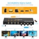 thumbnail image 3 of Matriz HDMI gofanco 4x4 4K60Hz HDR 18Gbps, 3 of 9