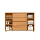 thumbnail image 3 of Cómoda Evidenza Rustic 2 Puertas 4 Cajones Café, 3 of 5