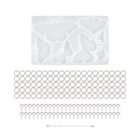 Bothyi - Molde De Silicona Molde De Fundición De Resina Mariposa Campanas De Viento Fabricación De Joyas Artesanía B