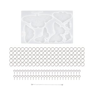Bothyi - Molde De Silicona Molde De Fundición De Resina Mariposa Campanas De Viento Fabricación De Joyas Artesanía B