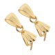 thumbnail image 1 of 2 Piezas De Plata De Ley 925 Pinch Clip Bail Broche Conector Oro 4.5mm, 1 of 6