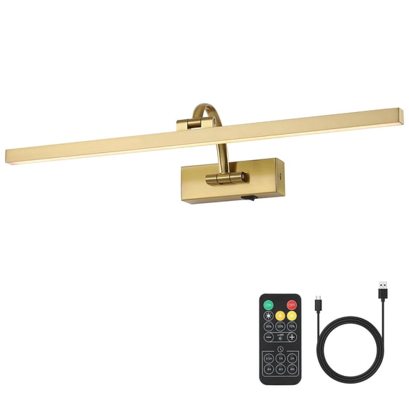 Luz Inalámbrica para Cuadros DESOOP 60 cm en Latón, 3CCT Regulable