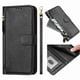 thumbnail image 3 of FOXDOCK Funda Tipo Cartera para Tecno Spark 5 Cuero PU con Cremallera y Correa de Muñeca, Ranuras para Tarjetas, Soporte Plegable, Cierre Magnético, 3 of 5