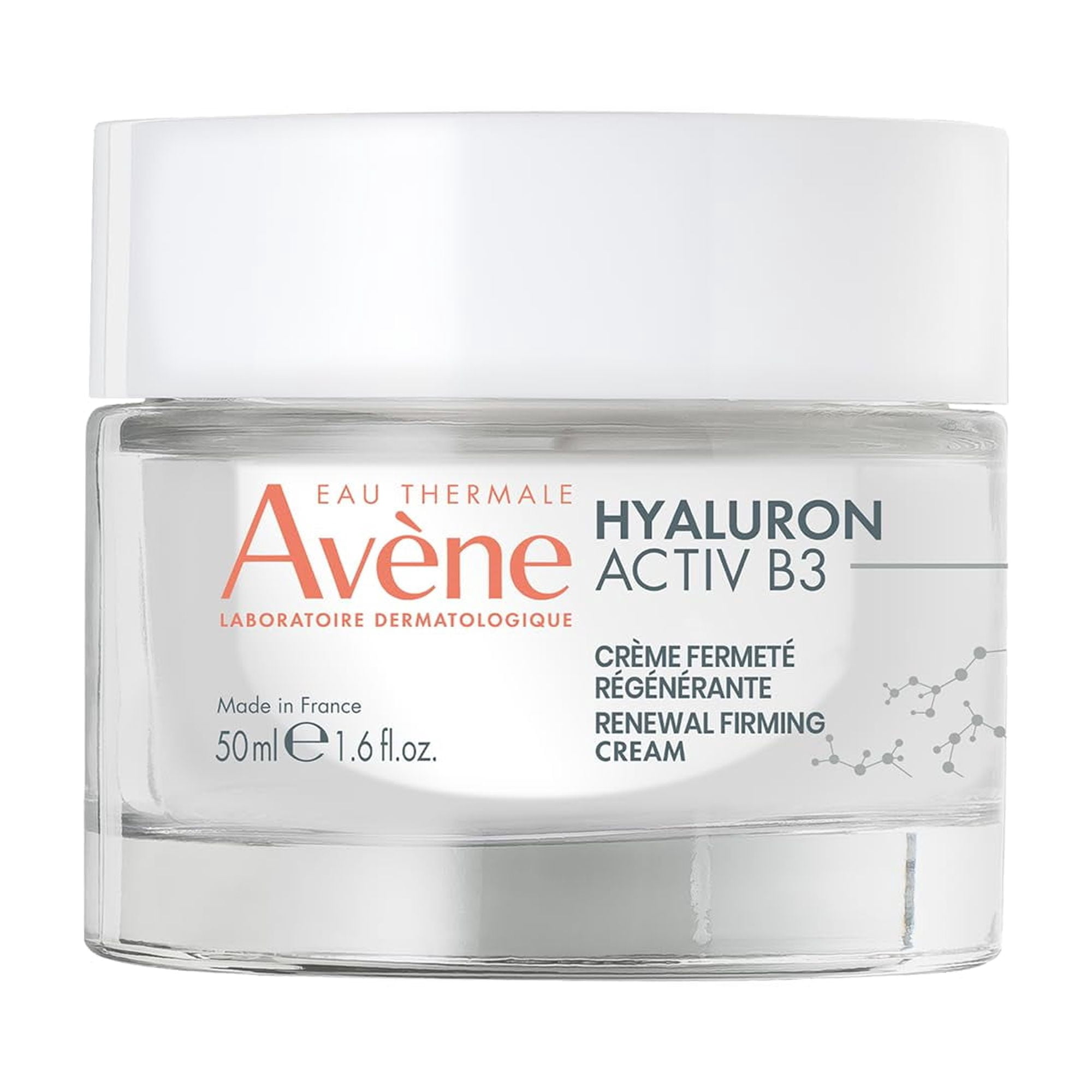 Crema Avene Eau Thermale Hyaluron Activ B3, Renovadora Y Reafirmante, 50 Ml