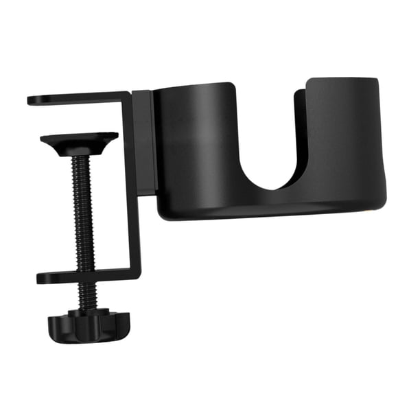 Portavasos De Escritorio Con Clip Para Mesa, Portavasos Para Botellas De Agua, Estaciones De Trabajo De Playa, Color Negro