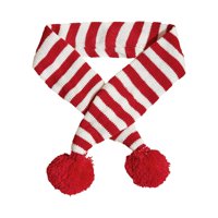 Magideal - Bufanda Tejida De Invierno Para Perros, Bufanda Navideña Para Perros, Decoración Bonita De Navidad, Regalo De Navidad, Perro, Gato, Bufanda De Papá No L Blanco Raya Roja
