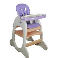 Silla De Comer Para Bebe 2 En 1 (Silla + Mesa) Lila
