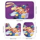 thumbnail image 3 of Bonkers-theme 4-Piece Shower Curtain Set with Rugs, Waterproof Bathroom Decor Set Includes Bath Mat, U-Shaped Rug, Toilet Lid Cover and Curtain with Hooks, 3 of 6