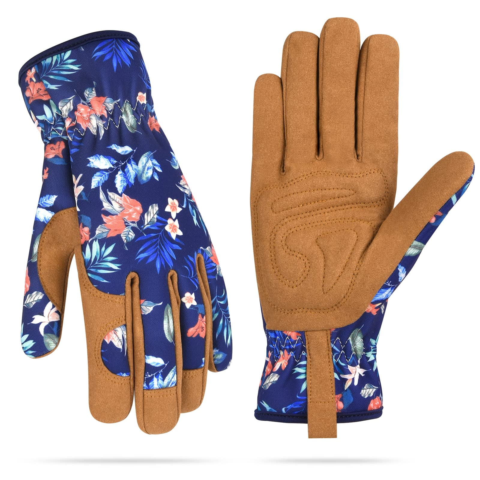 Xusx111 - Guantes De Trabajo De Maleza De Jardinería De Mujeres, Guante De Jardín De Cuero Para Mujeres Prueba De Espinas Sin Apuñalado Para Excavar, Plantar, Podar