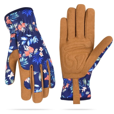 Xusx111 - Guantes De Trabajo De Maleza De Jardinería De Mujeres, Guante De Jardín De Cuero Para Mujeres Prueba De Espinas Sin Apuñalado Para Excavar, Plantar, Podar