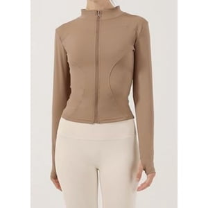 Likeshop - Poleron Deportivo Mujer Ajustado Elasticado Cierre 9014