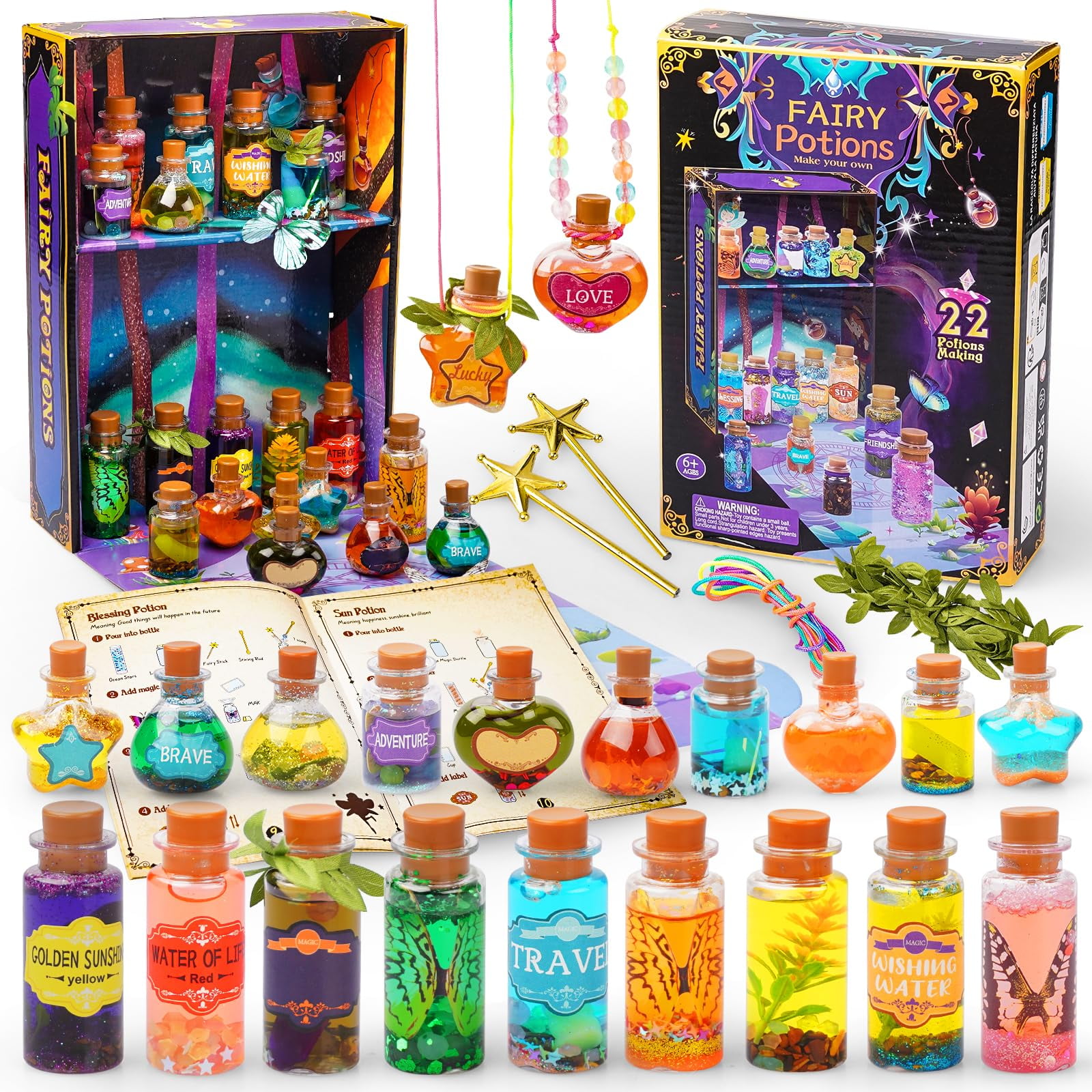 Kit De Pociones Jeekalo Magic Kids Mix Potion 22 Botellas