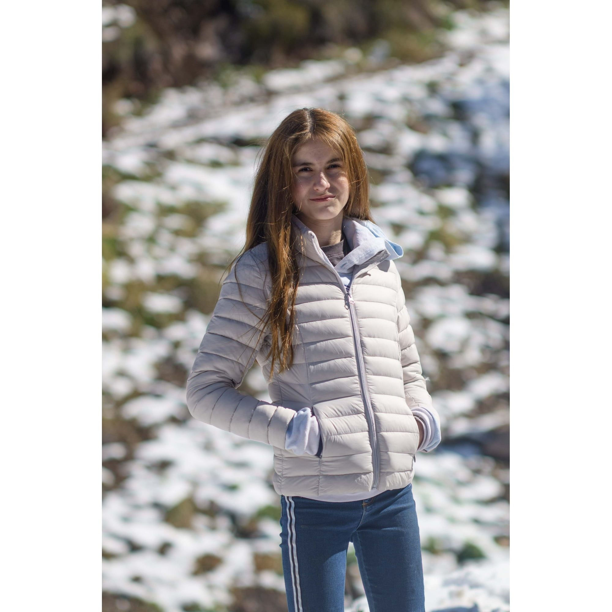 Anastaze - Parka Pluma Color Gris 10-12 Años