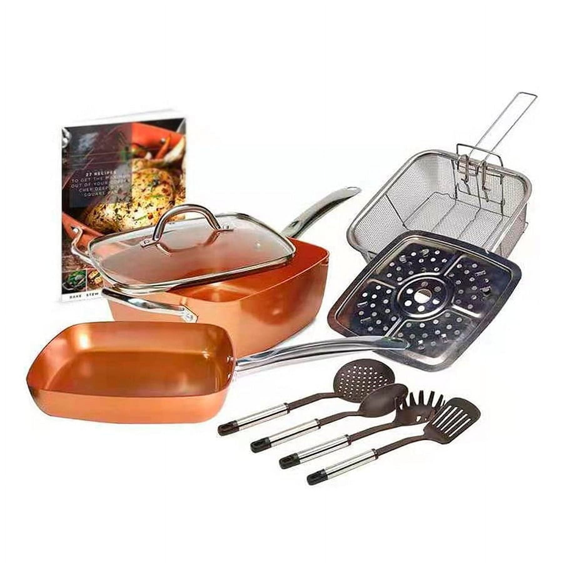 Aventura Store - Juego De Sartenes Antiadherente 9pcs Y Utensilios De Cocina