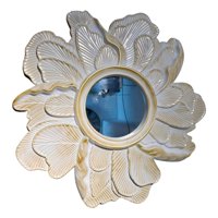 Genérico - Espejo Decorativo Pared Resina Pétalos Rosa Jhn