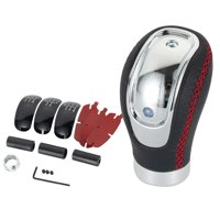 Ioensy - Perillas De Palanca De Cambios Universales Aptas Para La Mayoría De Los Autos Manuales Fácil De Instalar Black Red Line